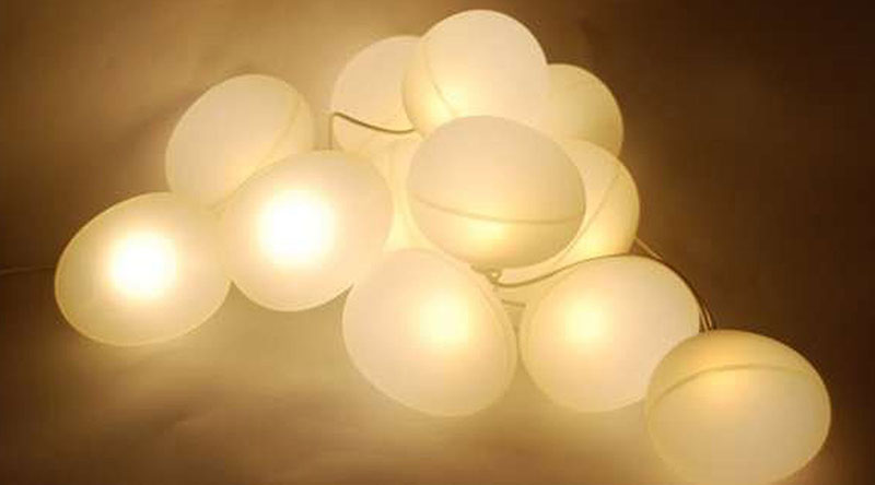 Designer lights in translucent acrylic
