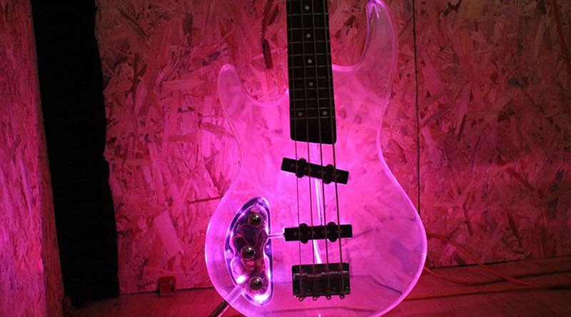 Guitar in acrylic