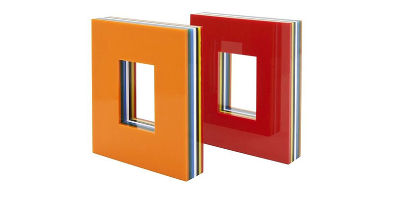 Laminated Frames in opaque acrylic